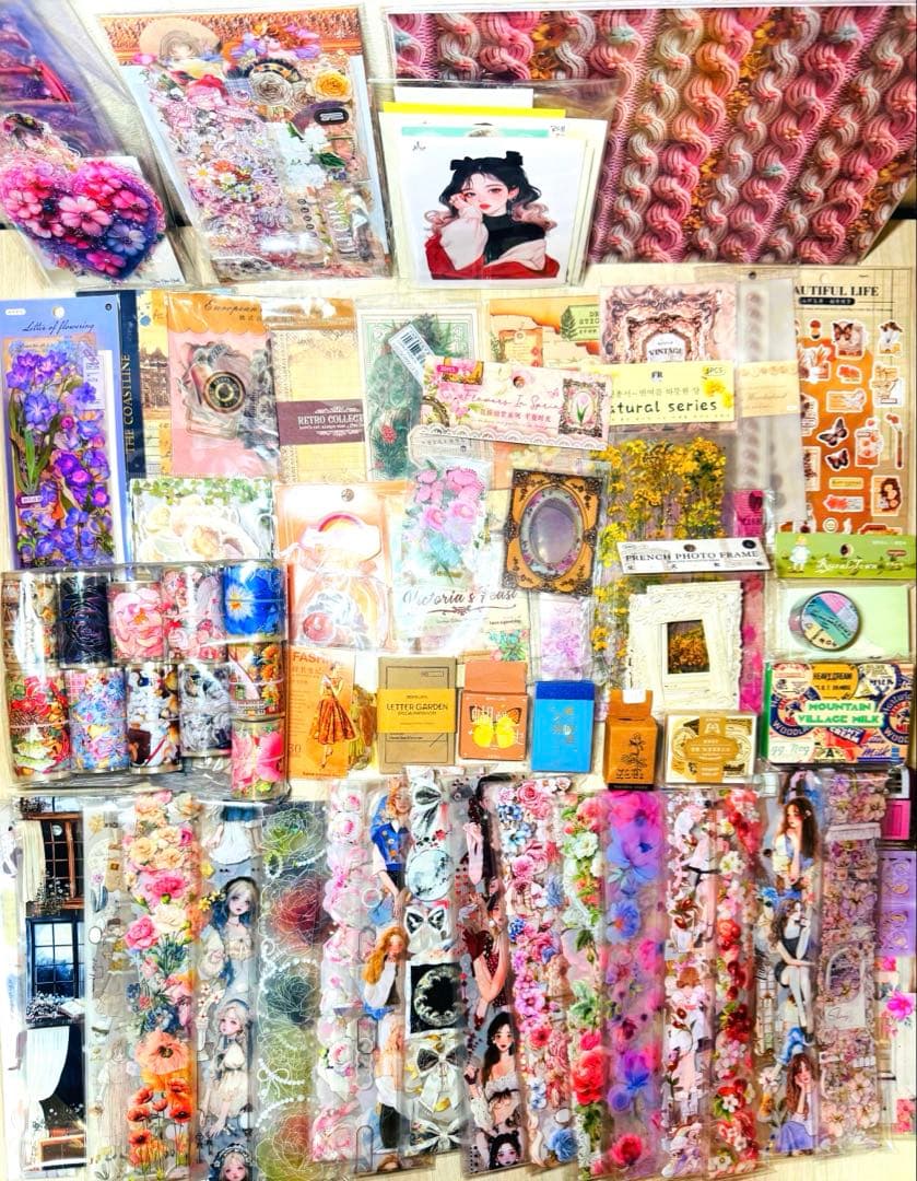 の*了様 最終SALE☆海外マステ・コラージュ素材他♥大量まとめ売り 【A】おま