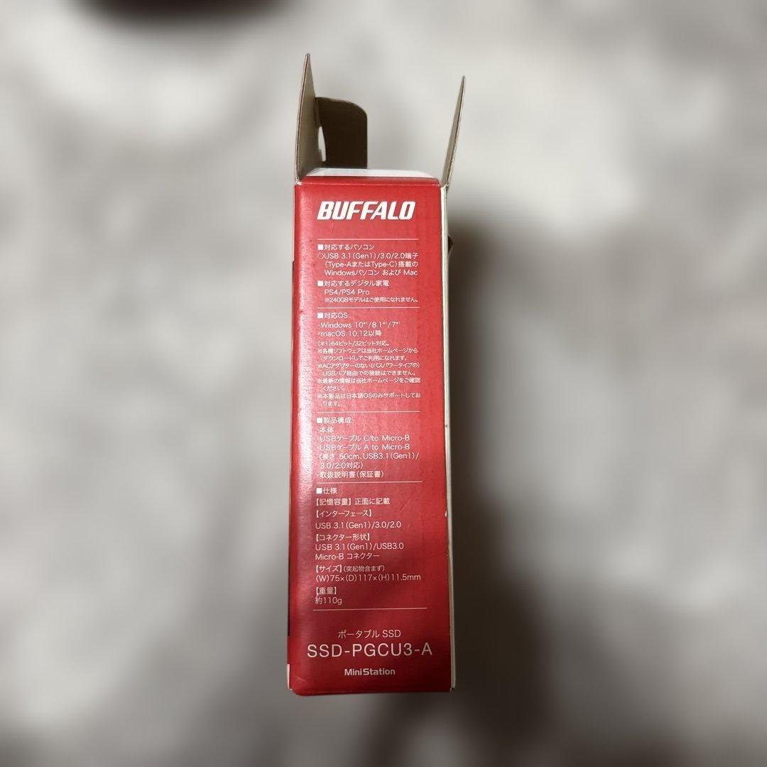 外付けハードディスク・ドライブ BUFFALO Type-C SSD 1.9TB SSD-PG1TU3-BA
