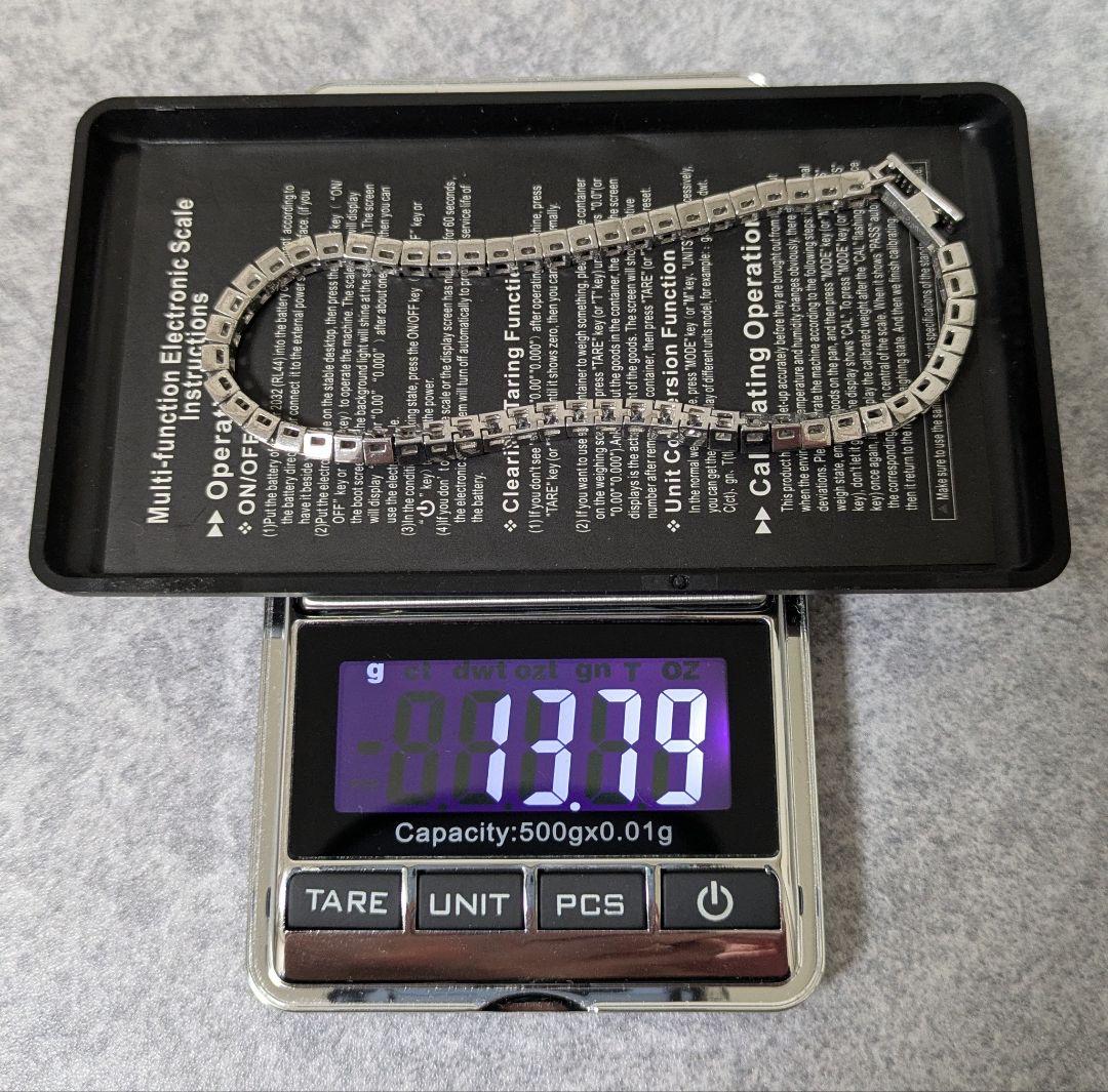 MAX　アヴァランチ　シルバー925ジルコニア付きテニスブレス20cm