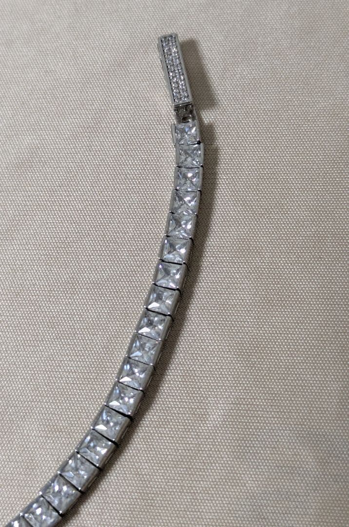 MAX　アヴァランチ　シルバー925ジルコニア付きテニスブレス20cm