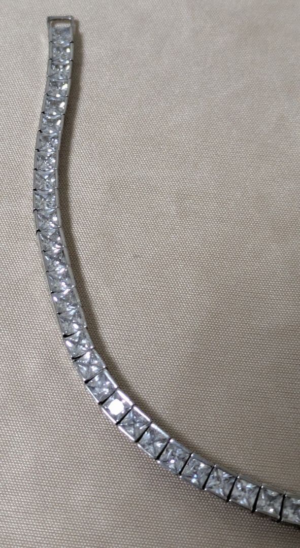 MAX　アヴァランチ　シルバー925ジルコニア付きテニスブレス20cm