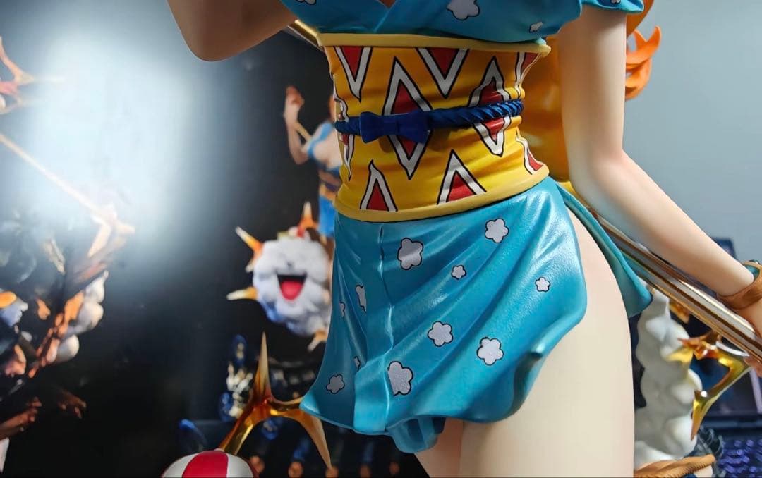 ワンピース ナミ ルフィ ガレージキット ガレキ スタチュー⑤①