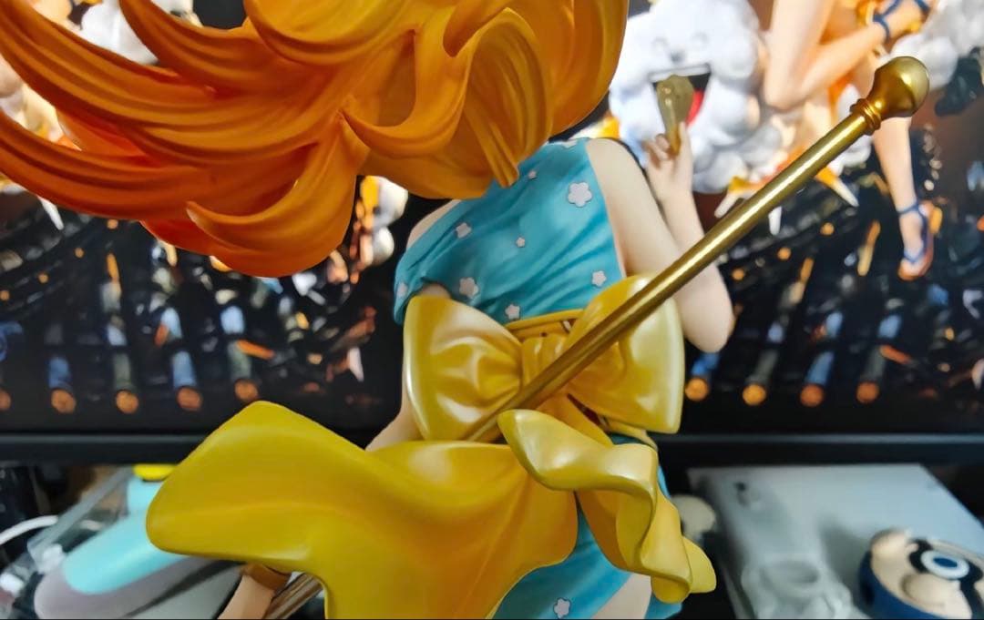 ワンピース ナミ ルフィ ガレージキット ガレキ スタチュー⑤①