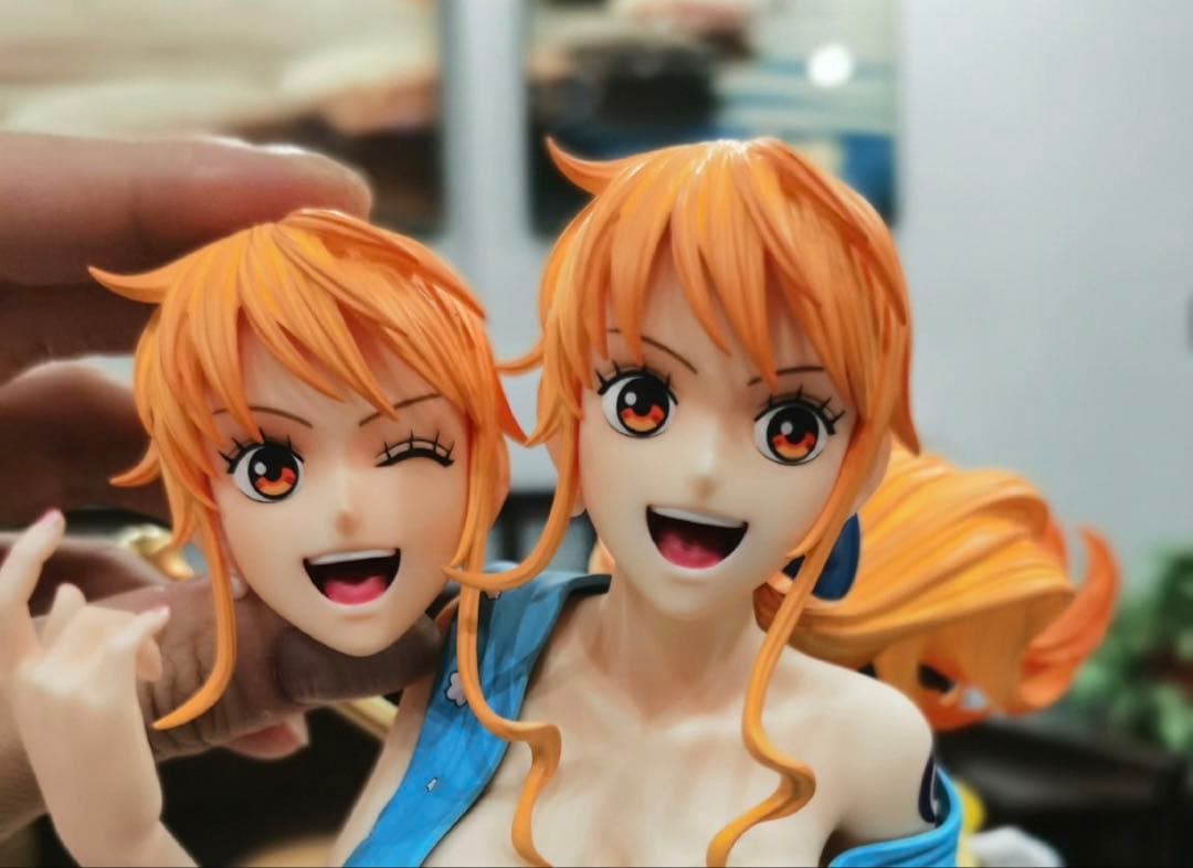 ワンピース ナミ ルフィ ガレージキット ガレキ スタチュー⑤①