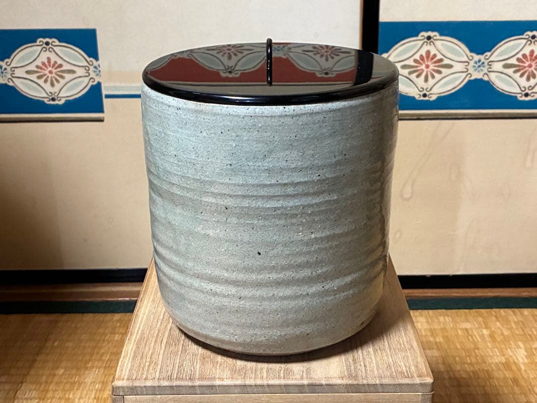 茶道具 廣州窯 水指 共箱 時代物 【趙 小守】 韓国 高麗