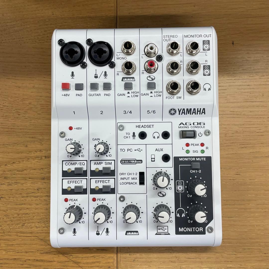 動作品 Yamaha AG06 ウェブキャスティングミキサー ヤマハ