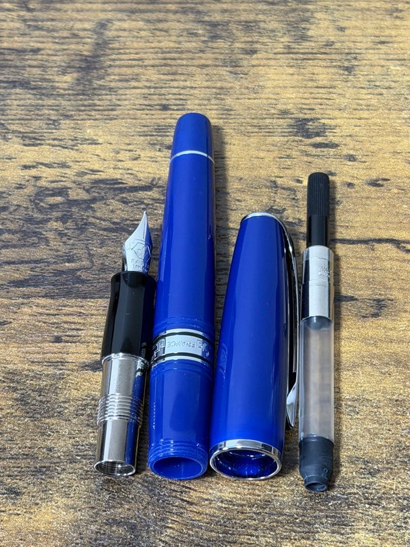 新品未使用　ウォーターマン チャールストン　万年筆 ブルー 18金　細字