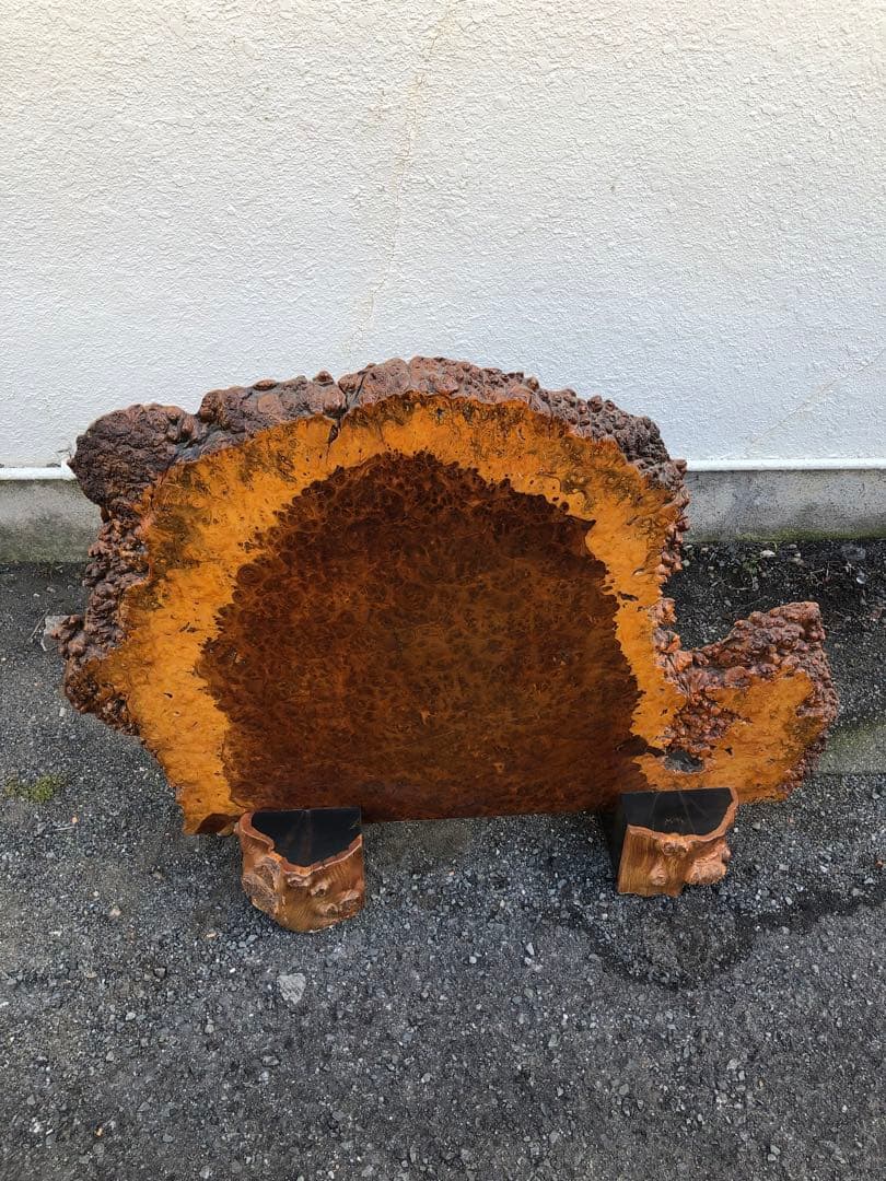 花梨 瘤 玉杢 縮杢 一枚板 衝立 つい立 オブジェ 仕切り 飾り物 葡萄杢