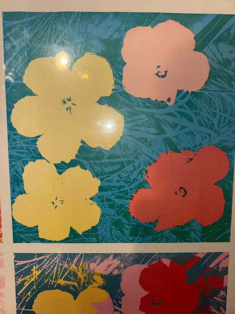 アンディウォーホル　フラワー　公式複製　特大