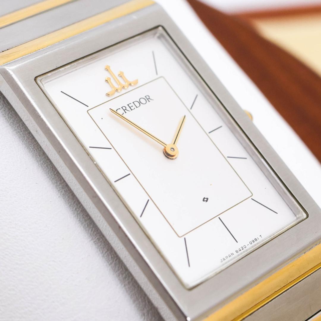 稼働 SEIKO CREDOR 腕時計 22KT クラシカル メンズ 3046