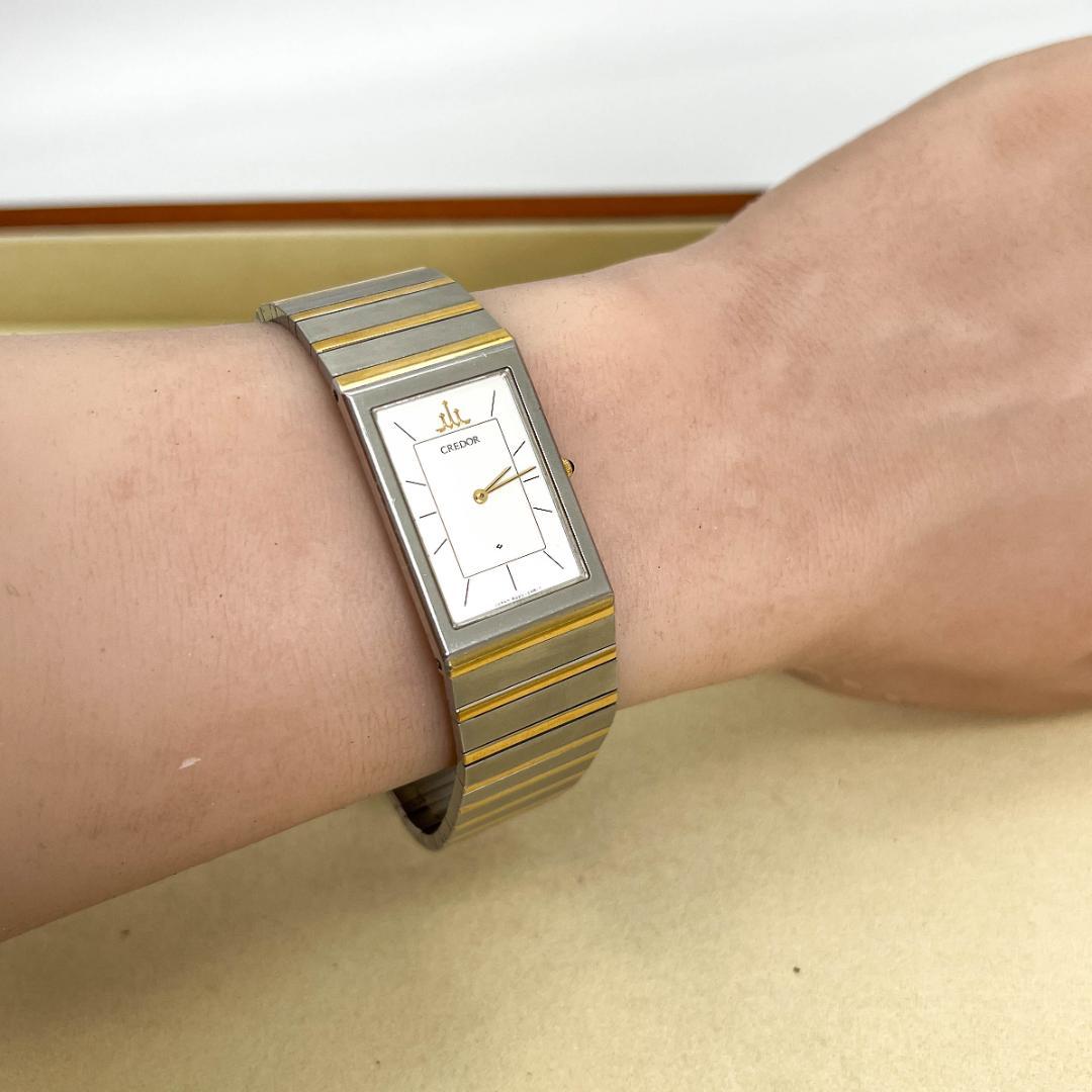 稼働 SEIKO CREDOR 腕時計 22KT クラシカル メンズ 3046