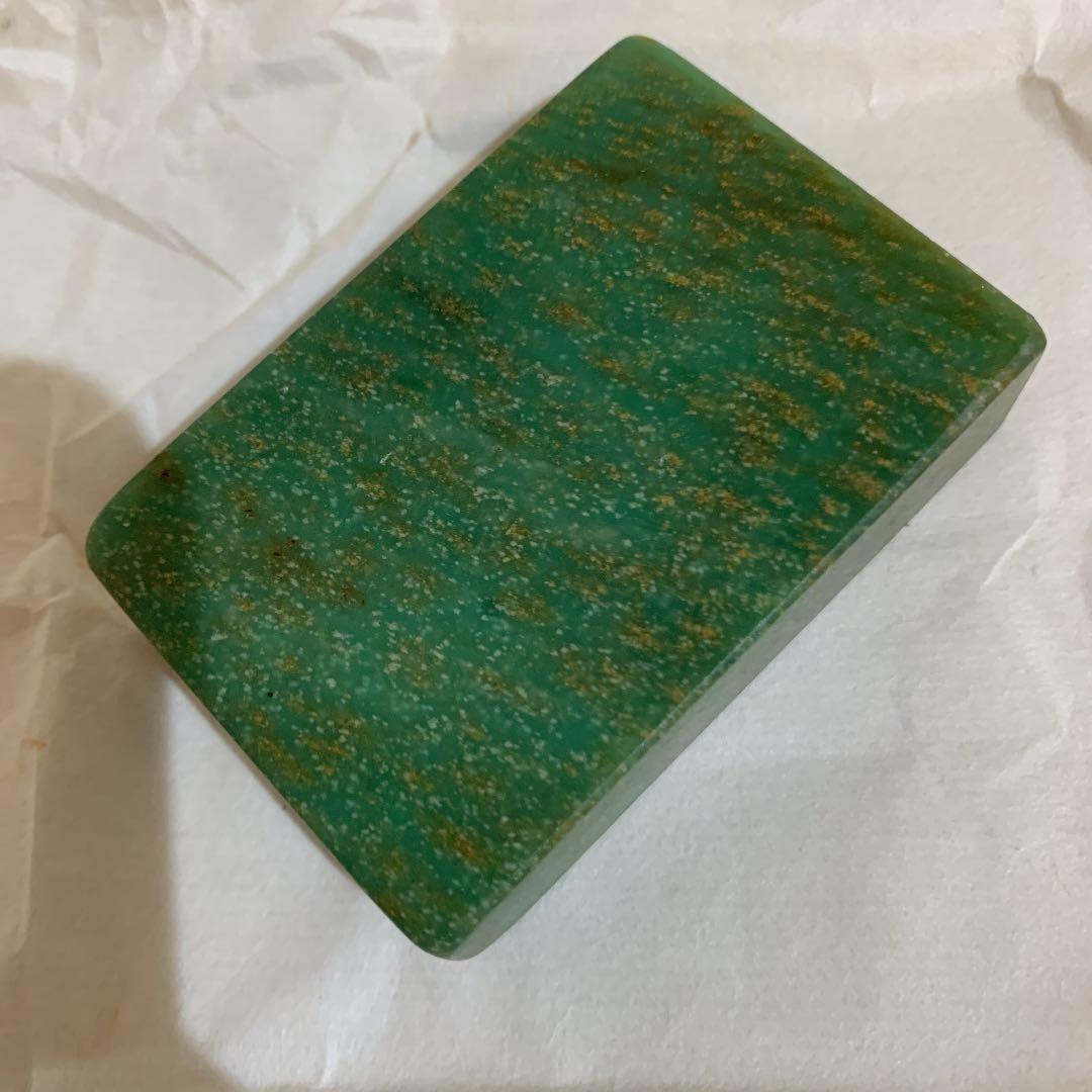 広東緑　印材　篆刻　希少
