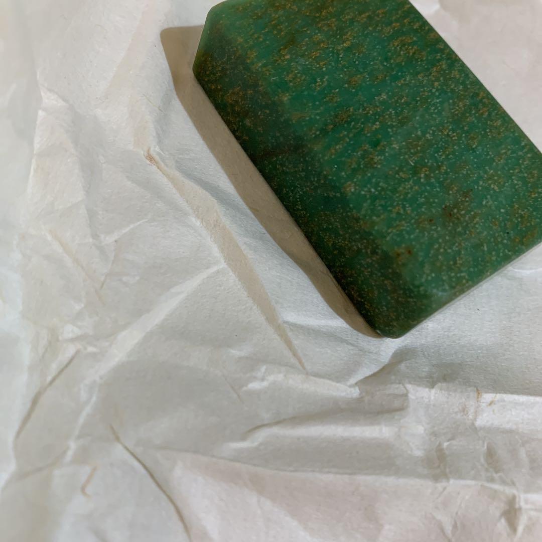 広東緑　印材　篆刻　希少