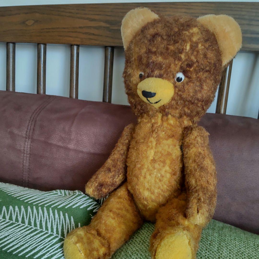 DDR テディベア　ポンチ目　ヴィンテージ　東ドイツ