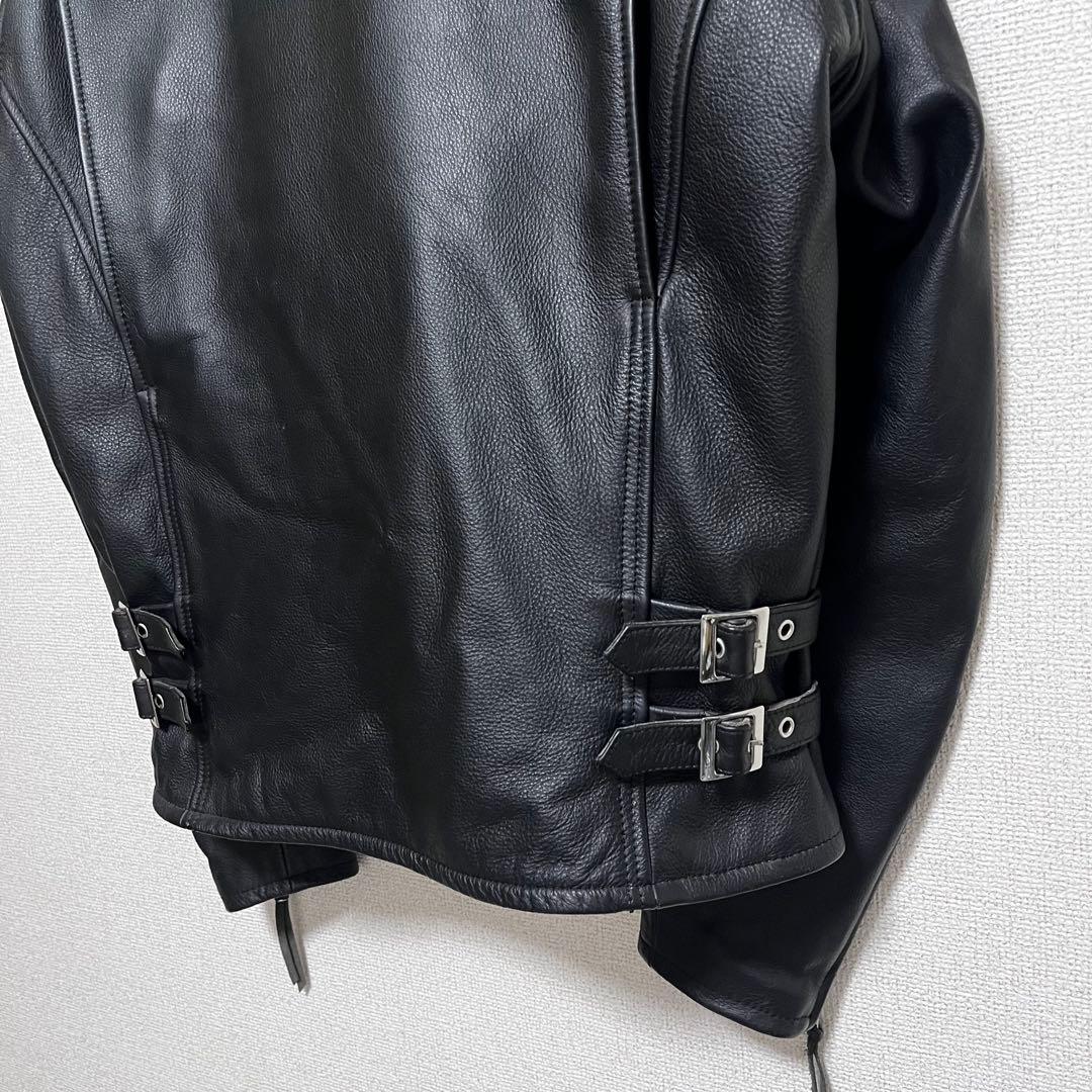 カドヤ　レザー　ライダースジャケット　シングル　ブラック　L ライナー 2way