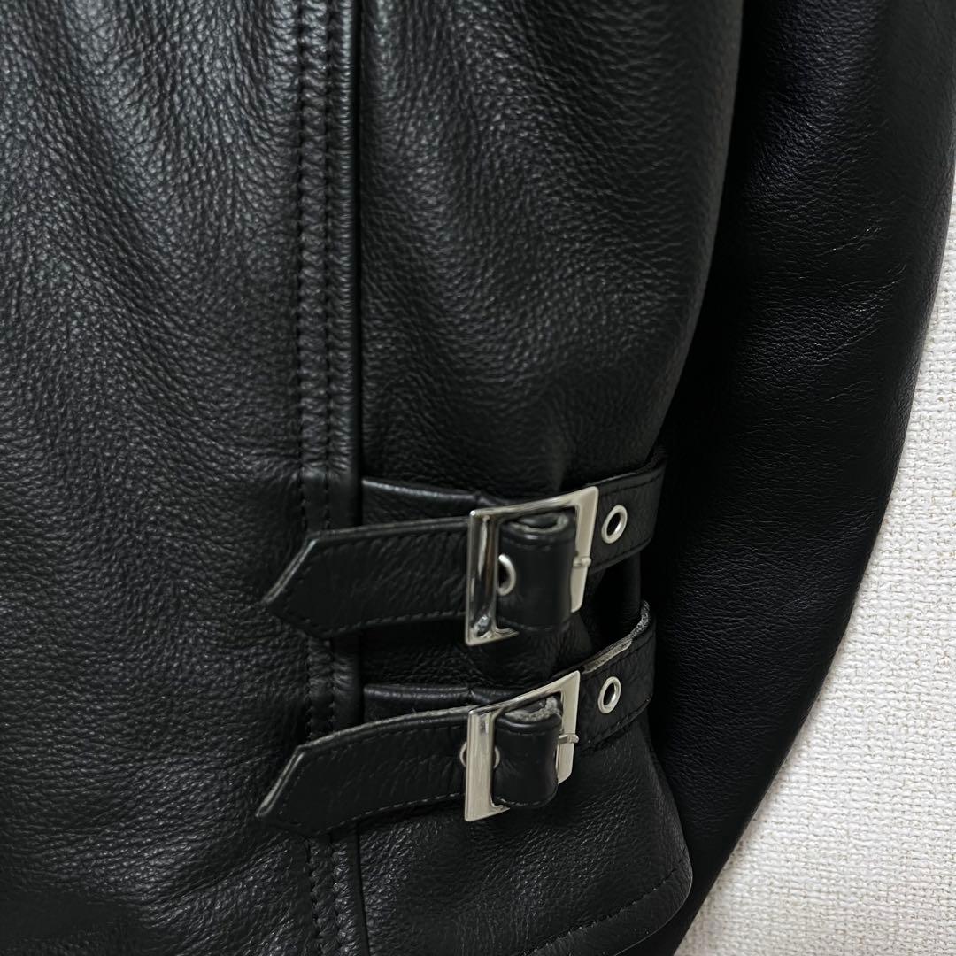 カドヤ　レザー　ライダースジャケット　シングル　ブラック　L ライナー 2way