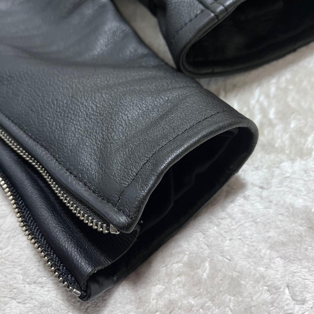 カドヤ　レザー　ライダースジャケット　シングル　ブラック　L ライナー 2way