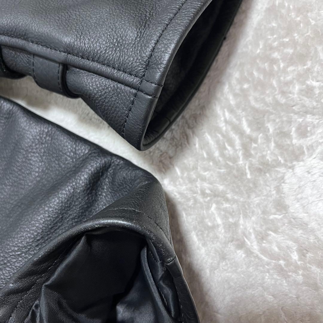 カドヤ　レザー　ライダースジャケット　シングル　ブラック　L ライナー 2way