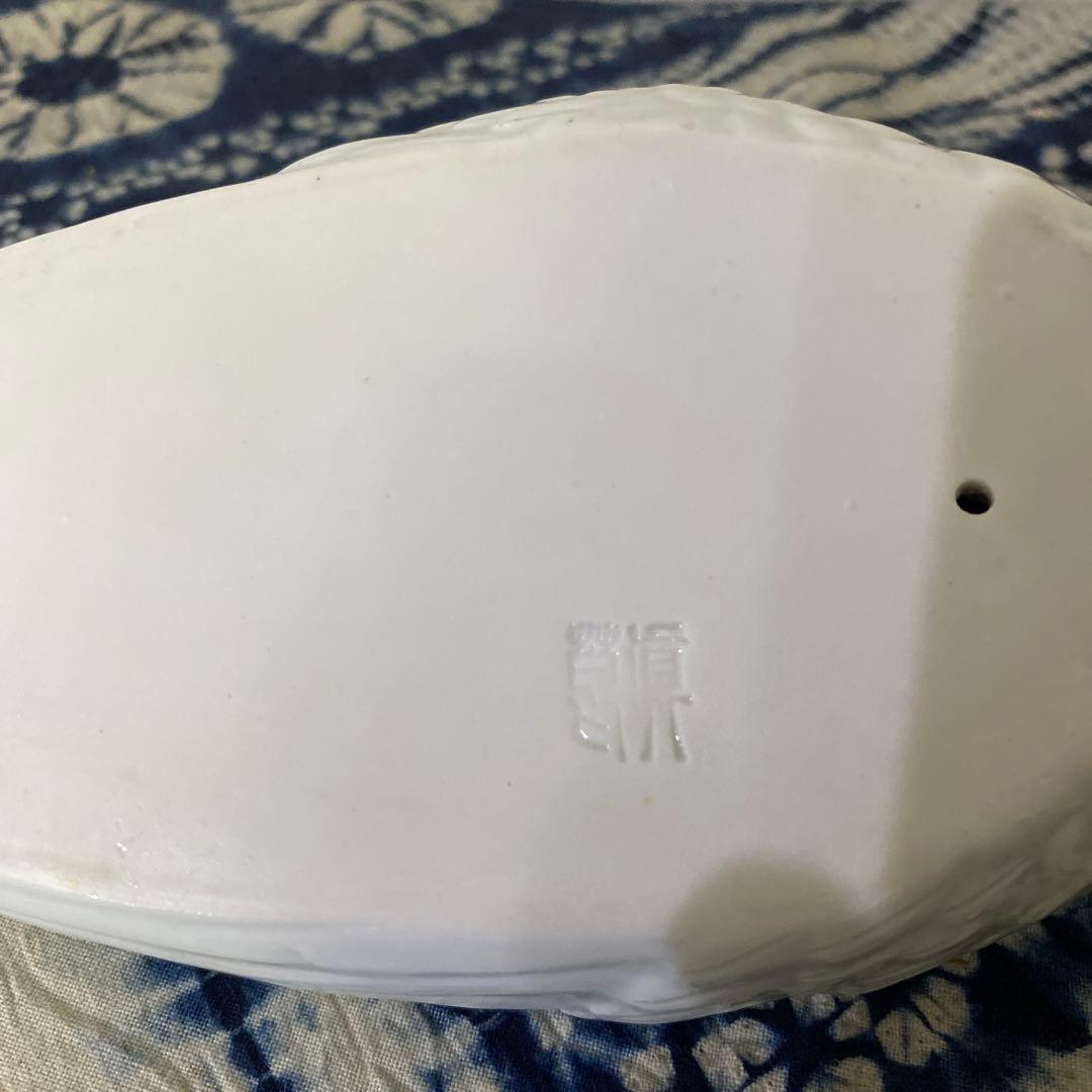 真葛香山　鶴　小物入れ