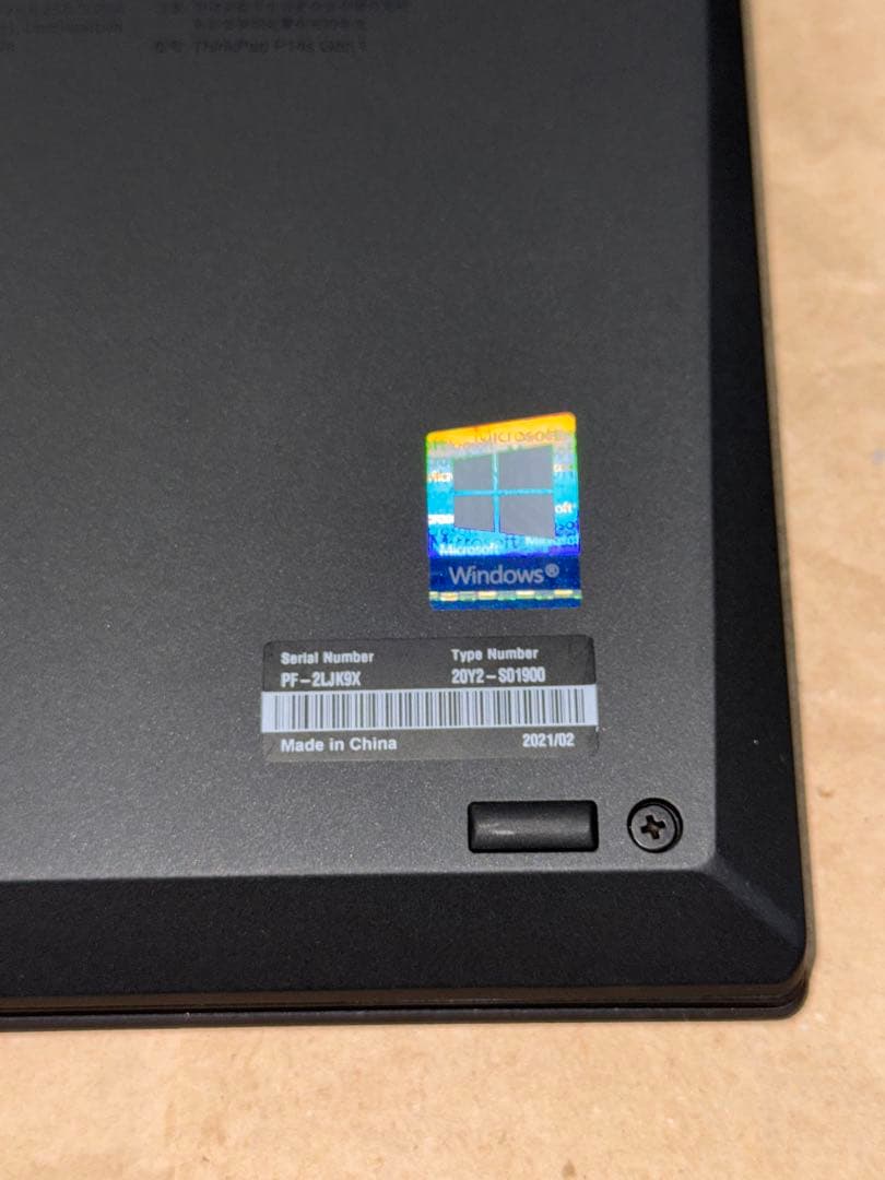 Windowsノート本体 ThinkPad P14s Gen1 16GB/512GB