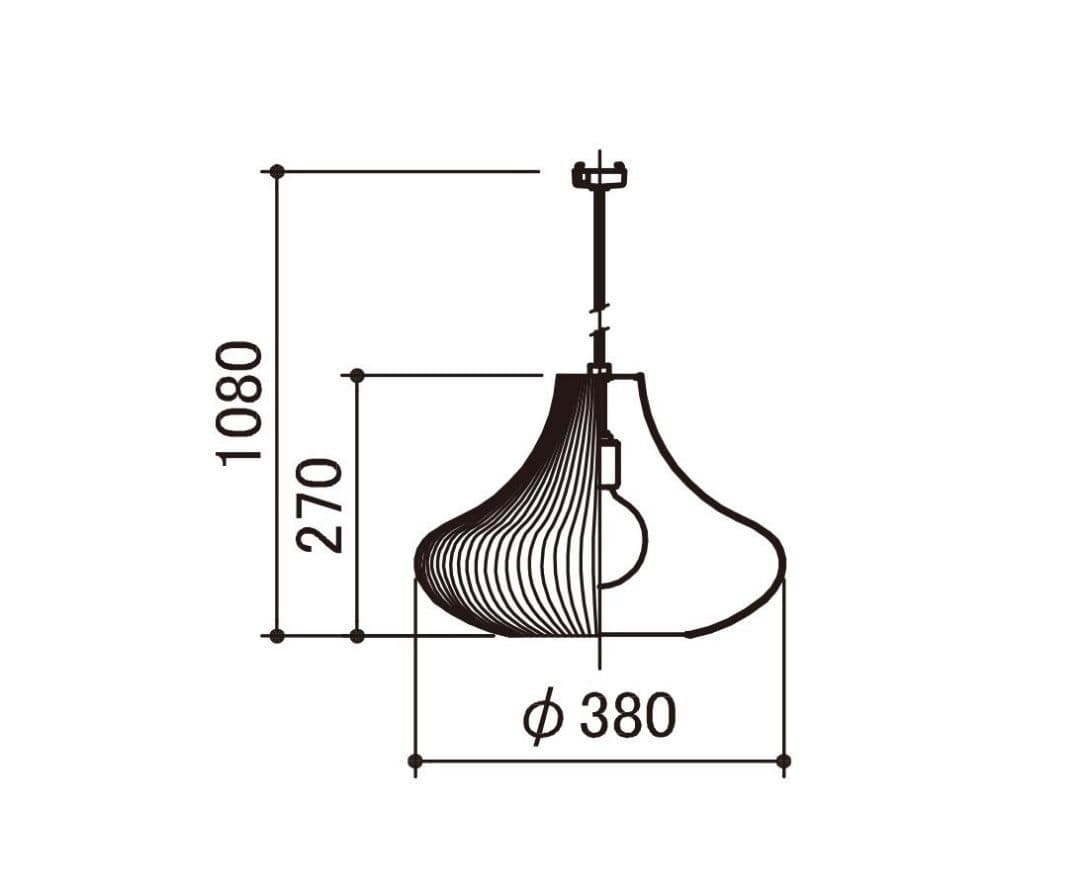APROZ アプロス/ NEBRASKA ネブラスカ/ペンダントライト WH ③