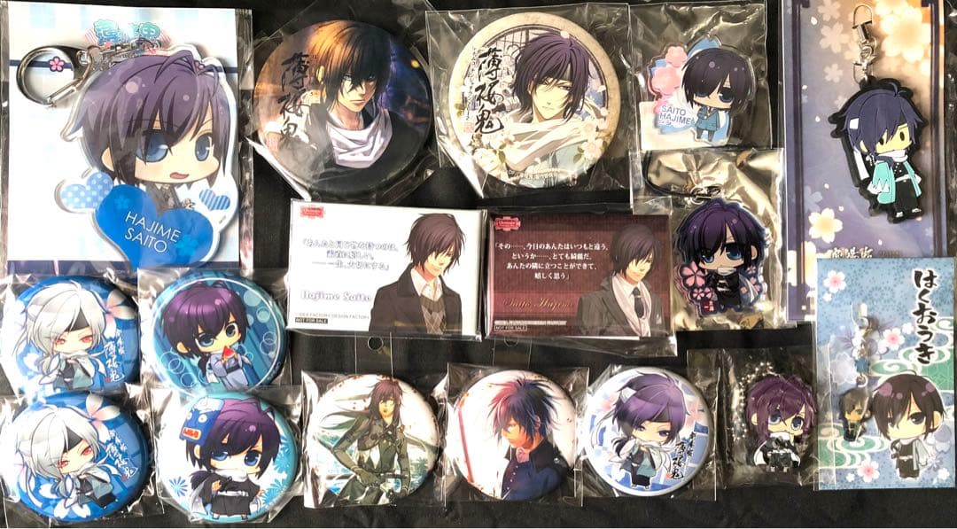 薄桜鬼 缶バッジ キーホルダー ストラップ アクセサリー