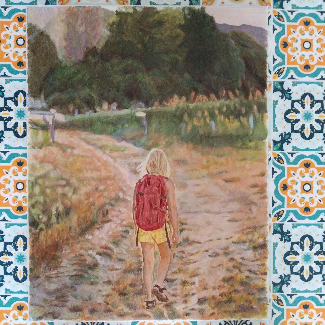 風景画#5 油彩画 15号 P15 油絵