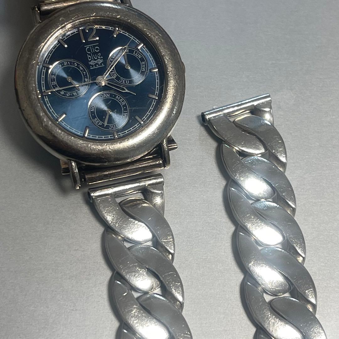 クリオブルー　シルバー 925 チェーン　腕時計バンド