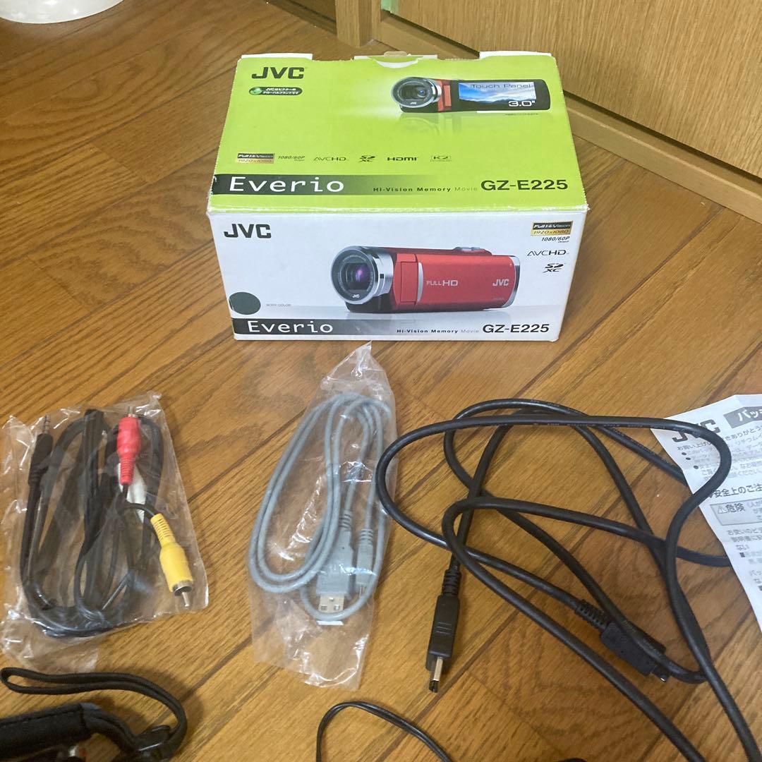 JVC GZ-E225 ビデオカメラ 本体 三脚付き