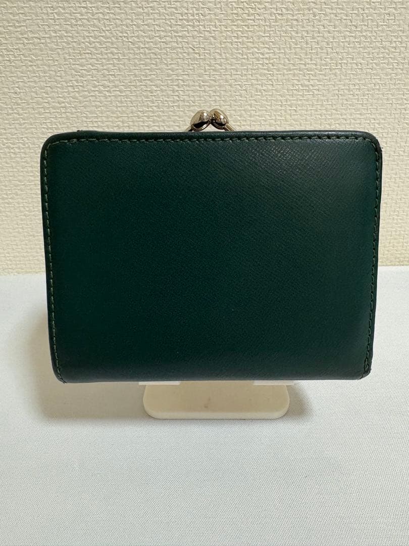 【美品】箱付き　Vivienne Westwood 二つ折り財布 ダークグリーン