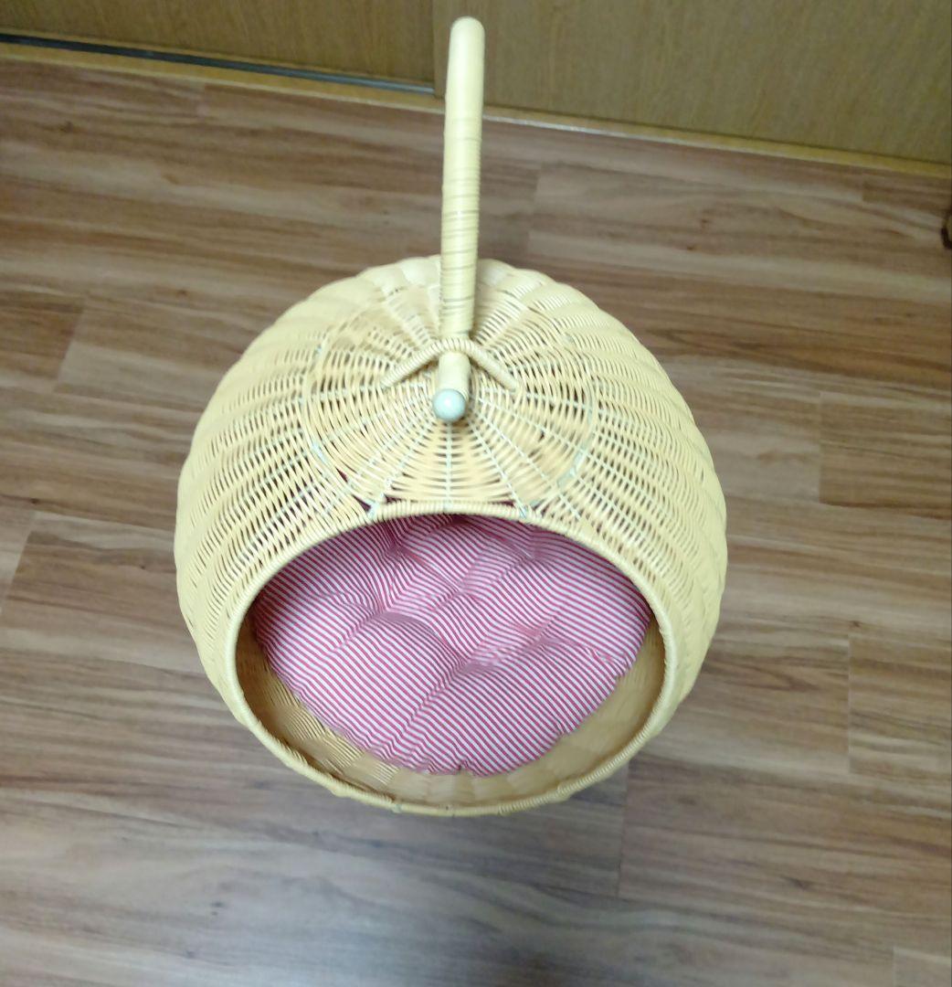 籐製ハンモック型キャットベッド