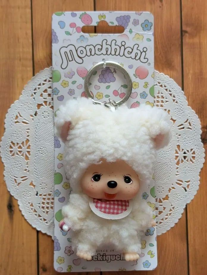 モンチッチ チャム 顔でかぬいぐるみキーホルダー (EU)