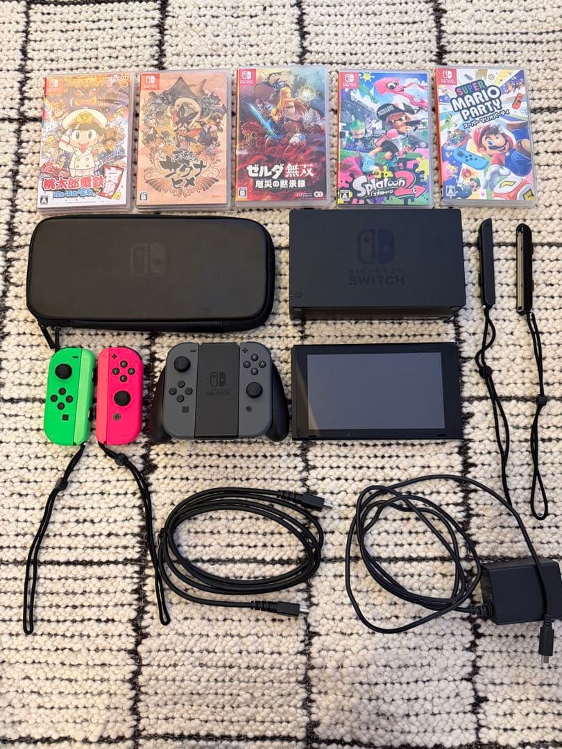 Nintendo Switch 本体 JoyCon ゲームソフト付き