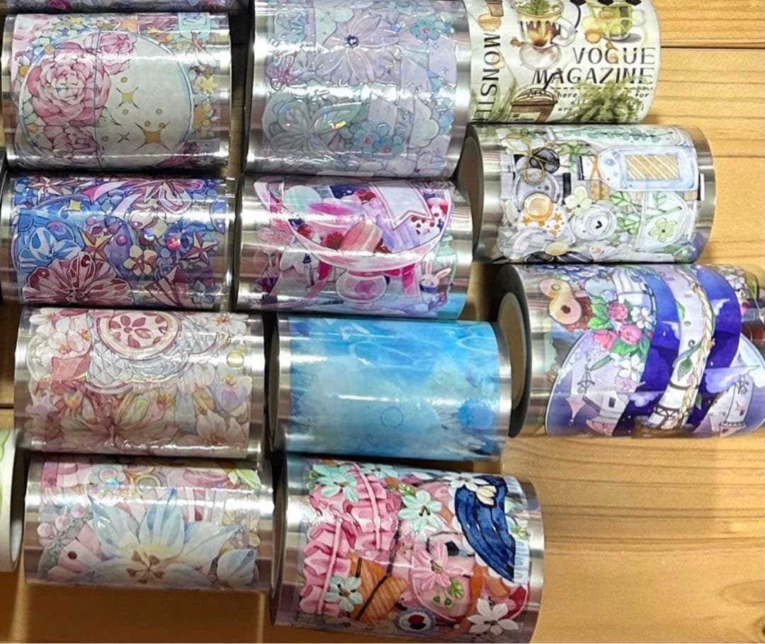 ら*日様 海外マステ 中古巻売り まとめ売り 大量装飾系