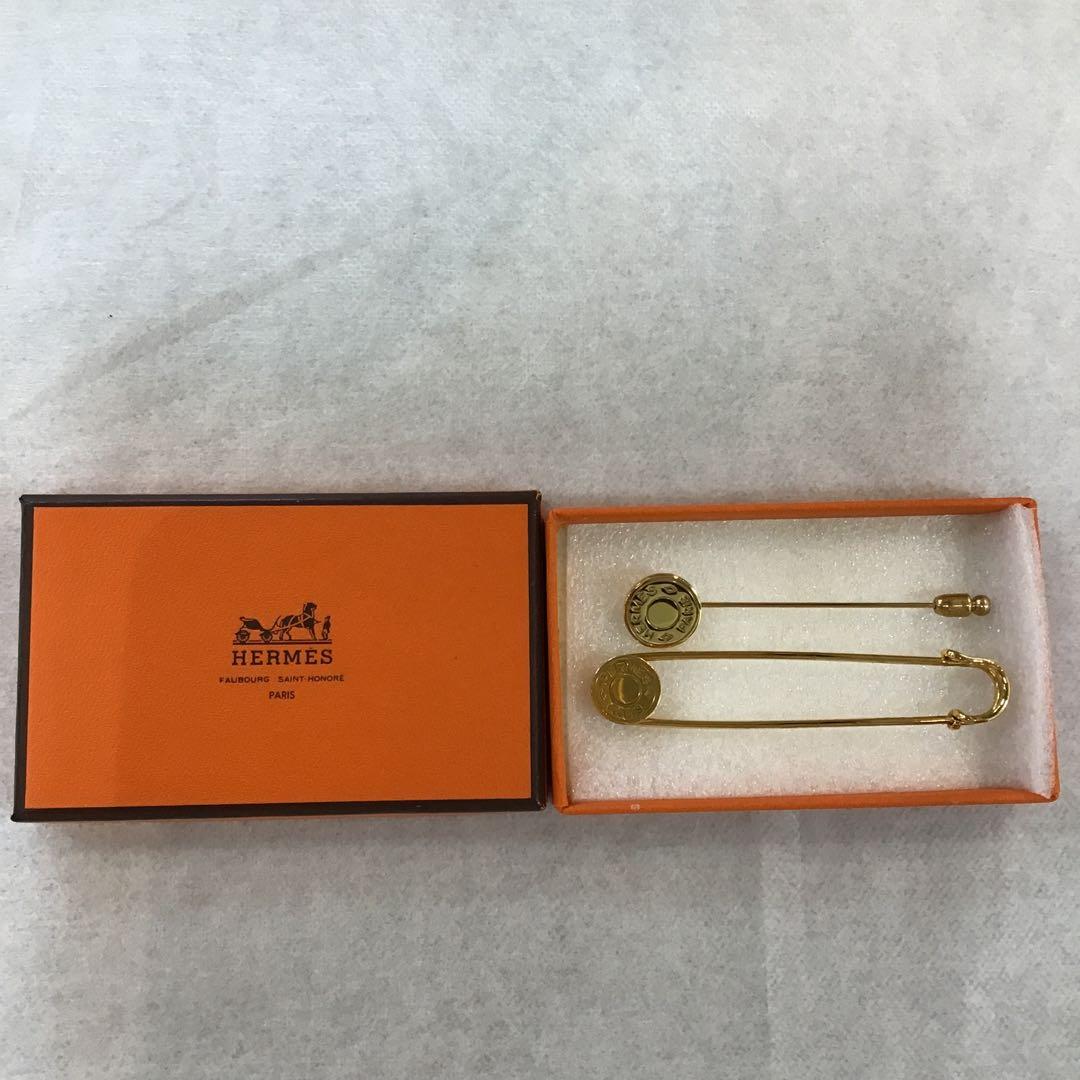 HERMES エルメス　セリエ　ピンブローチ　2点セット