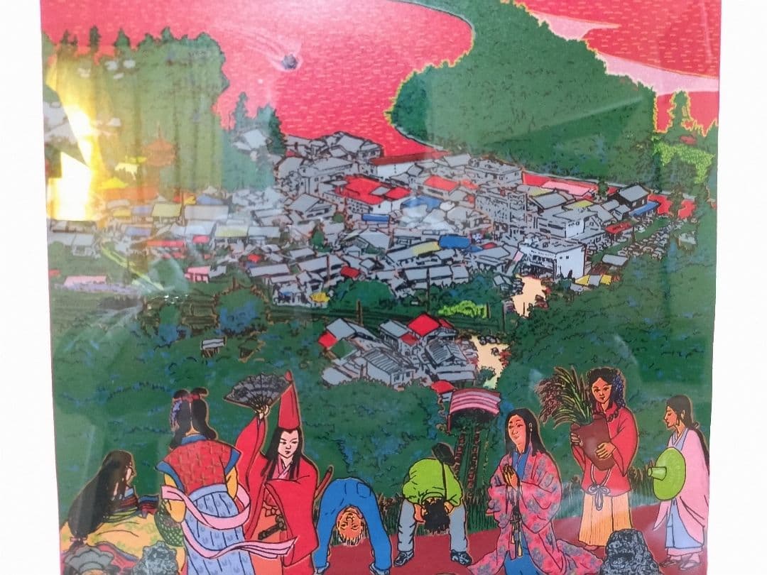 赤絵の巨匠　斎藤吾朗画伯作品「天橋立　籠神社みあれ藤祭」