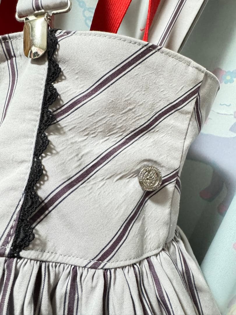 アンジェリックプリティー/サスペンダースカート（グレー）