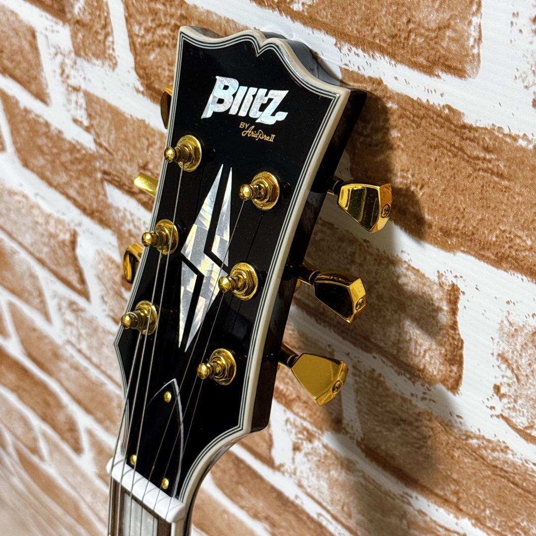 ブリッツ　アリアプロ2 レスポールカスタム　エレキギター ブラック