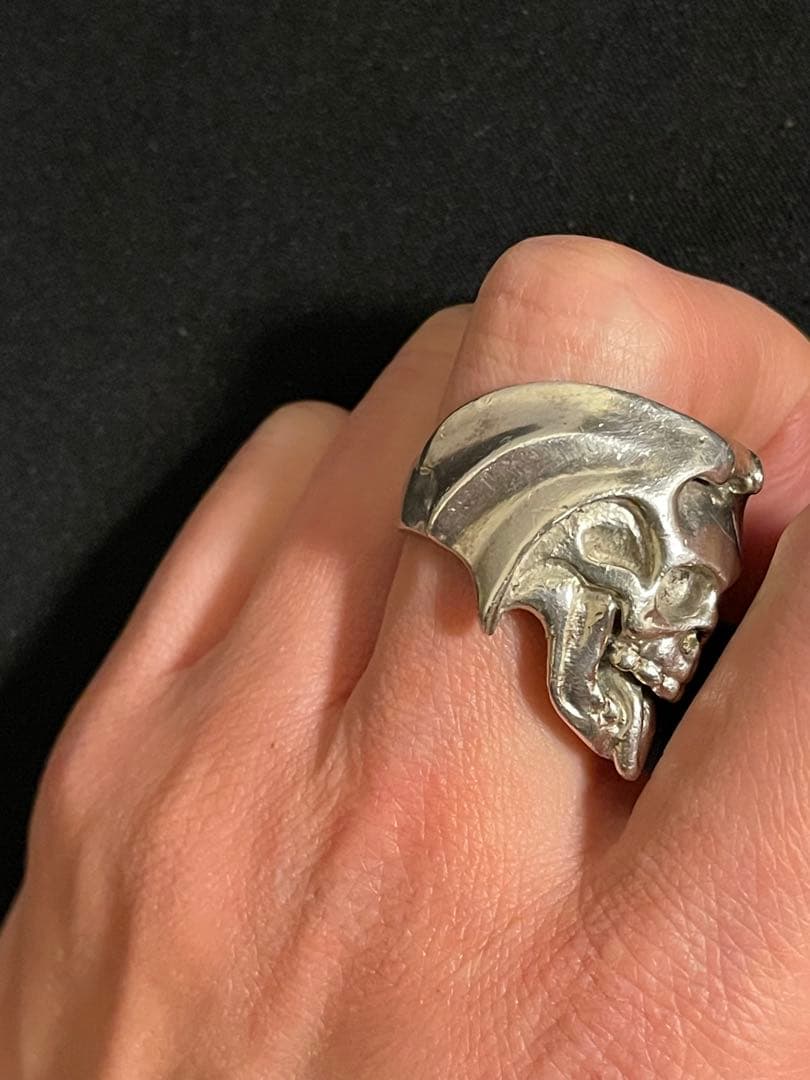 【希少品】スカルデザイン シルバー バイカーリング