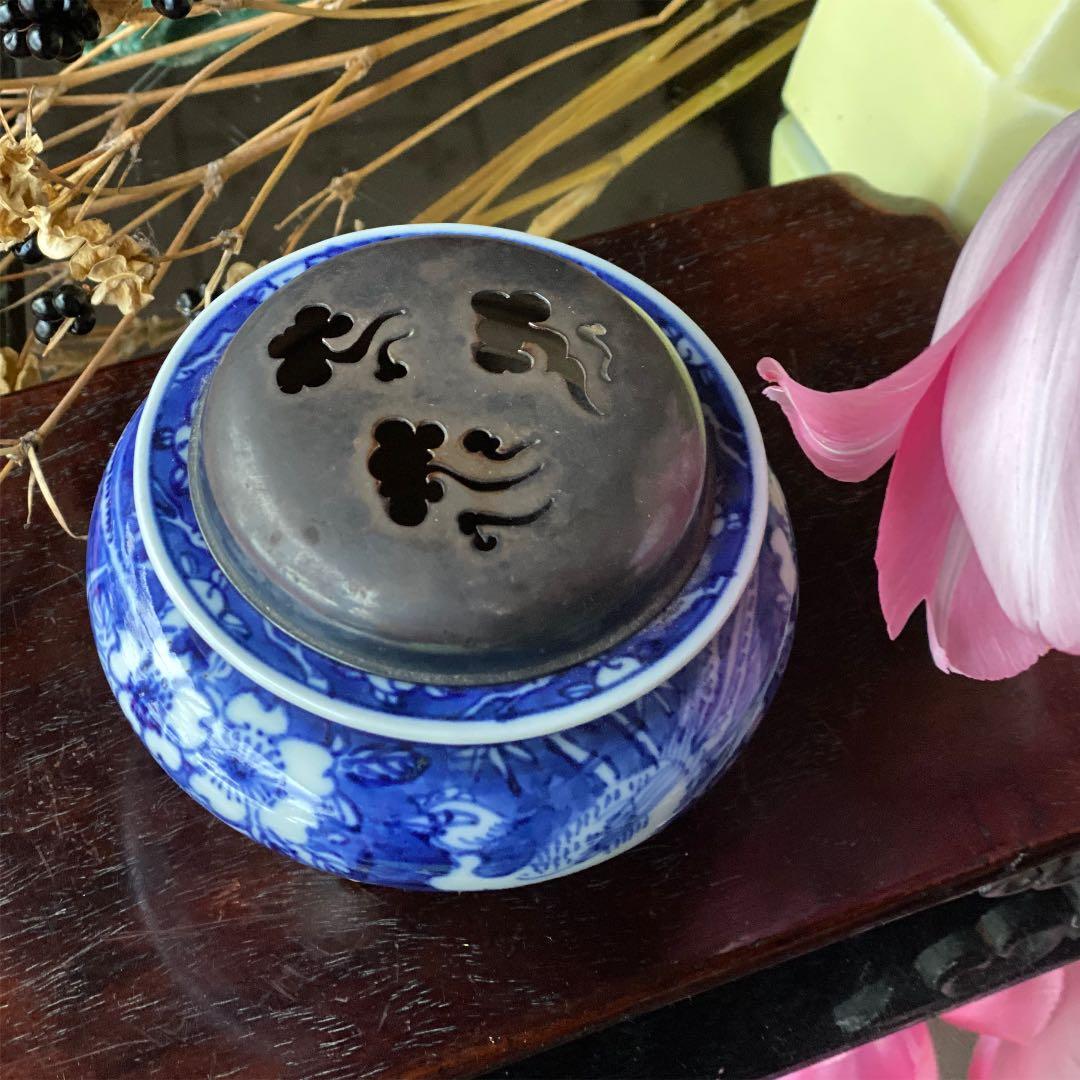 1908様感謝‼️SILVER銀火屋　桜&鳳凰　三つ足香炉　1客