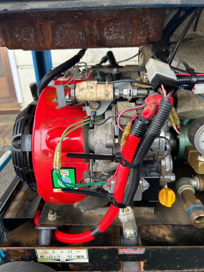 KV4★ツルミHPJ-5ESM高圧洗浄機防音ガン・高圧ホース・給排水ホースセット