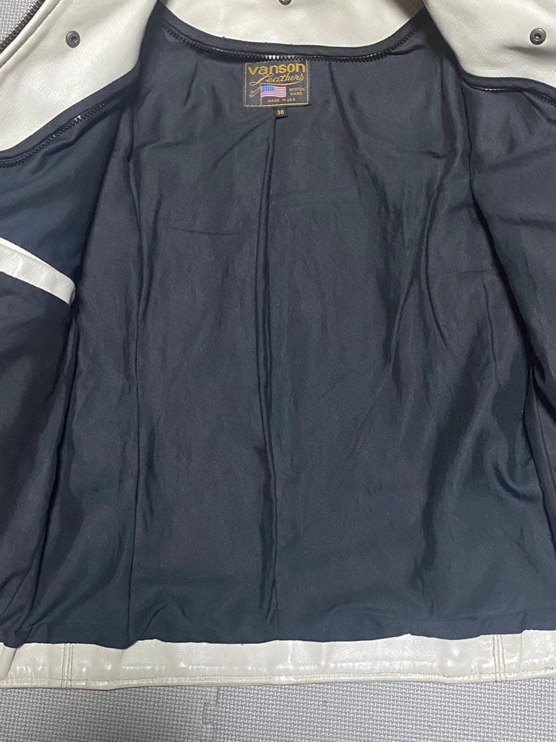 VANSON シングルライダース TYPE B　サイズ38