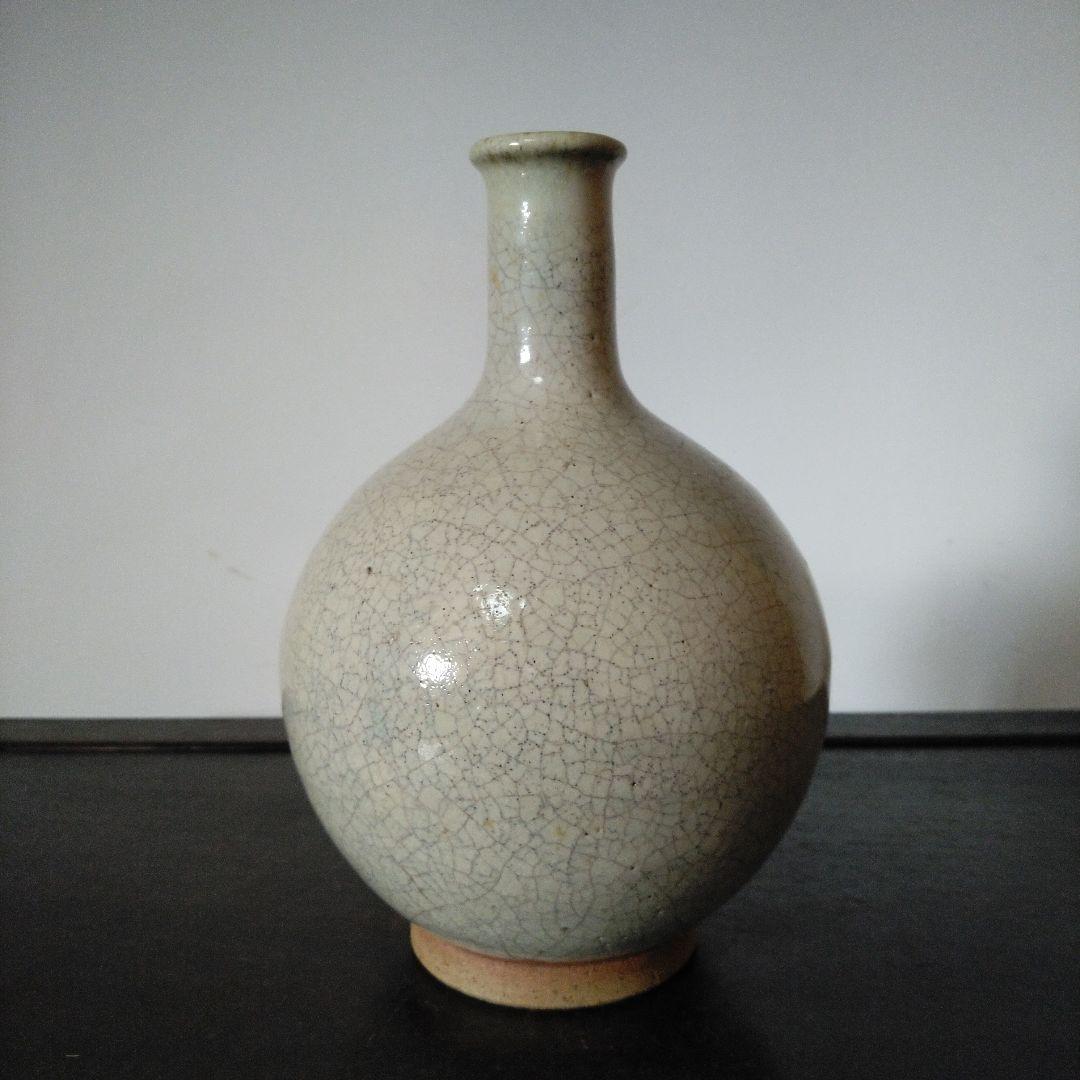 NO601 上野目焼　徳利　白釉徳利