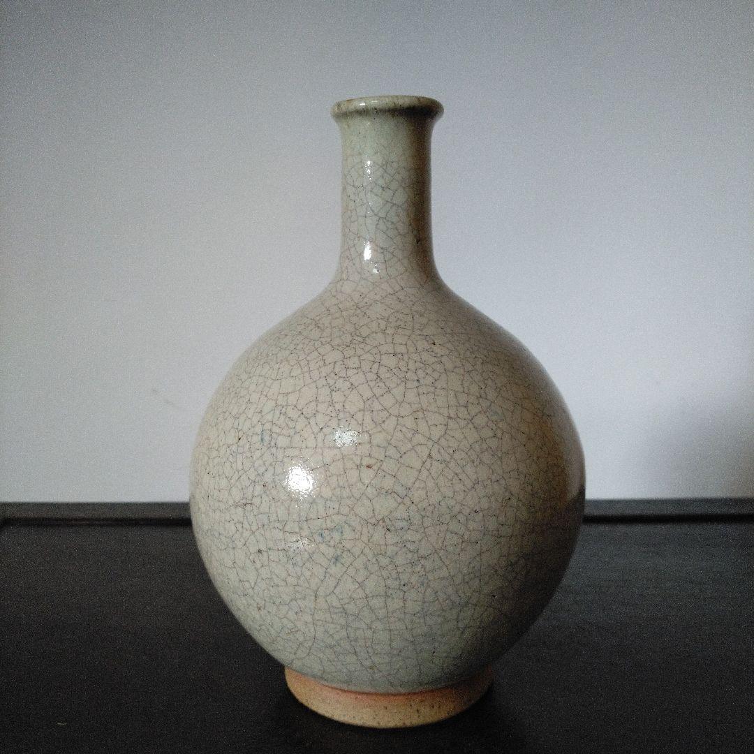 NO601 上野目焼　徳利　白釉徳利