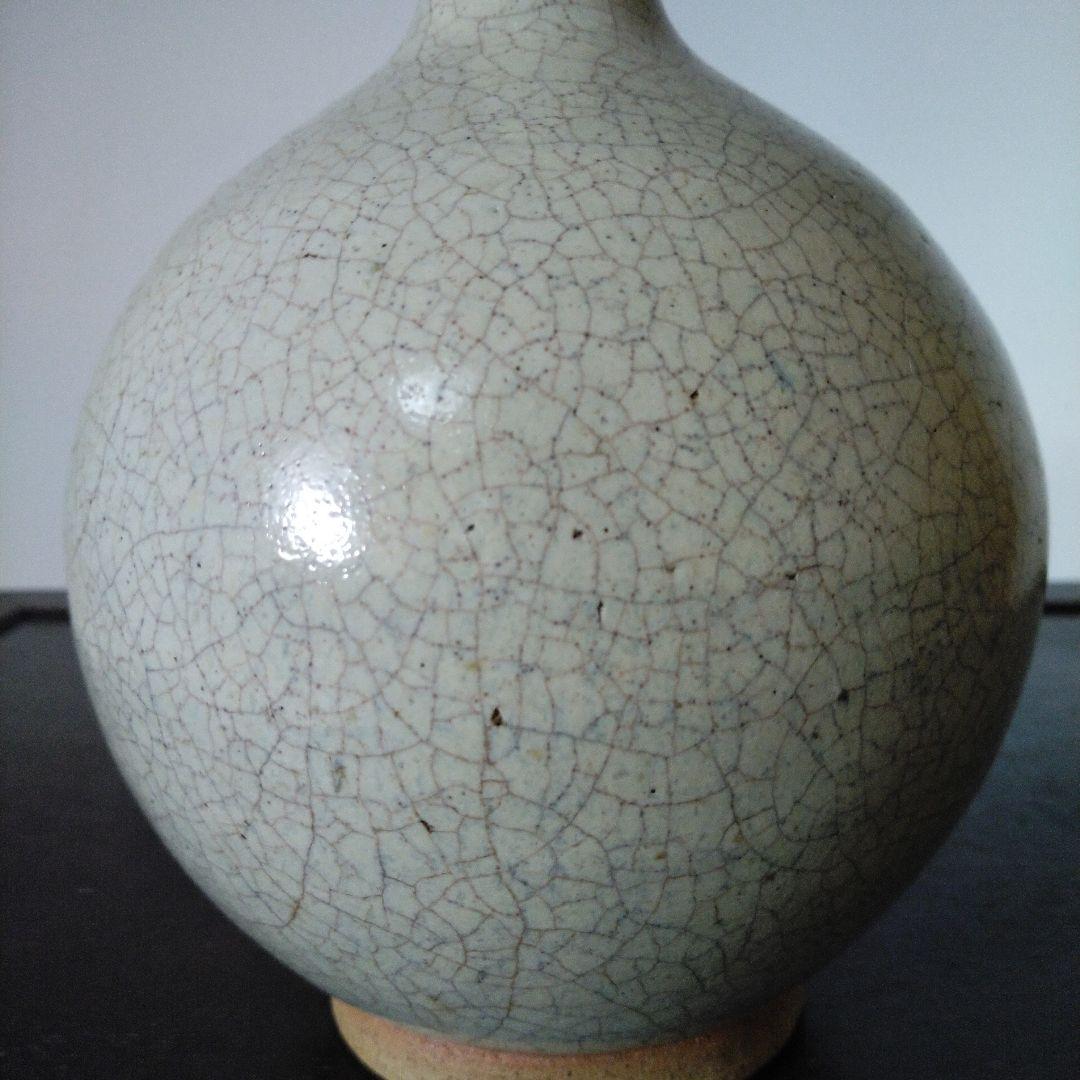 NO601 上野目焼　徳利　白釉徳利