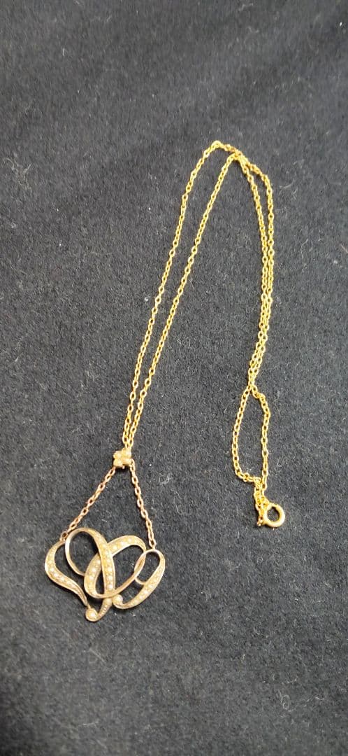 アンティーク、シードパールのネックレス1909年