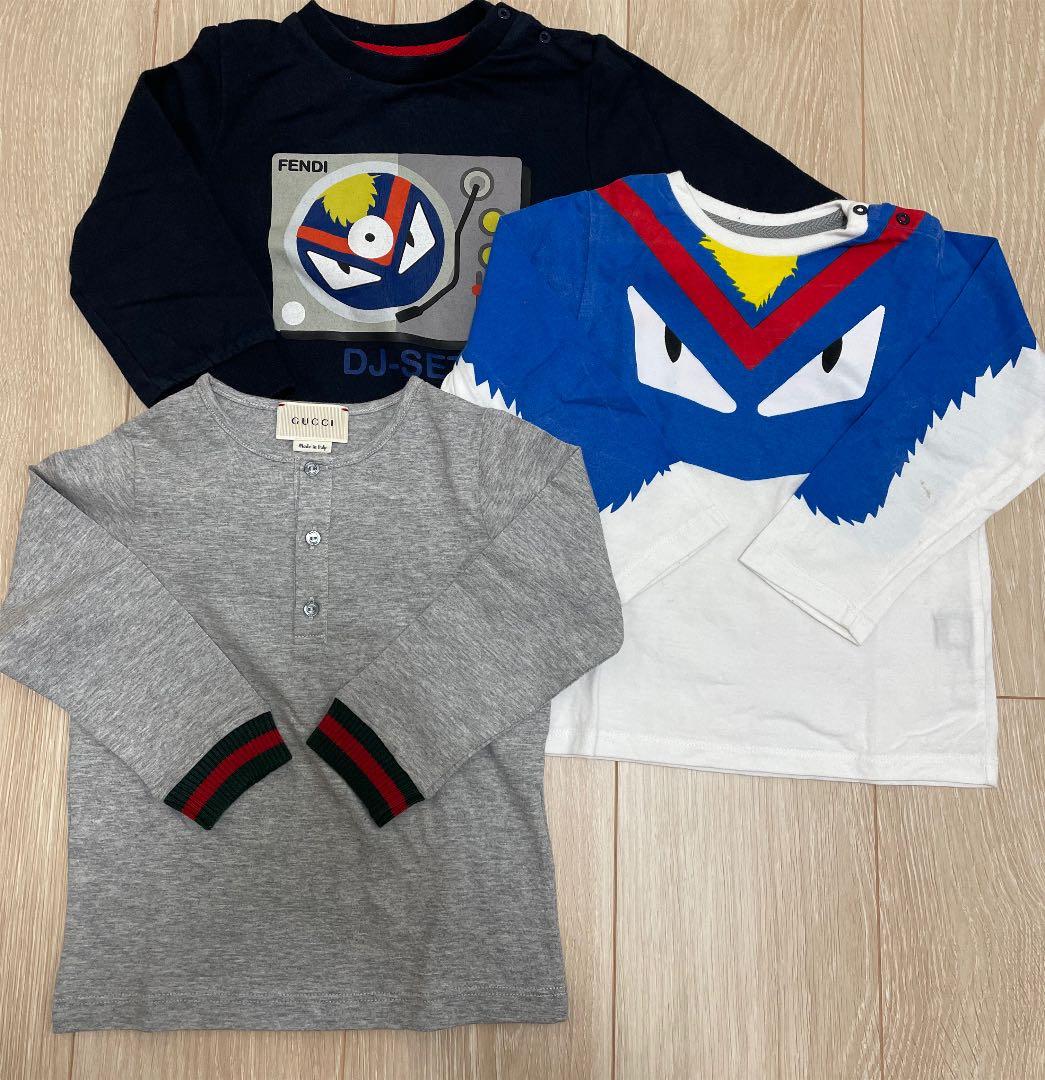 フェンディ24M スウェットandロンTとGUCCI 18〜24M ロンT