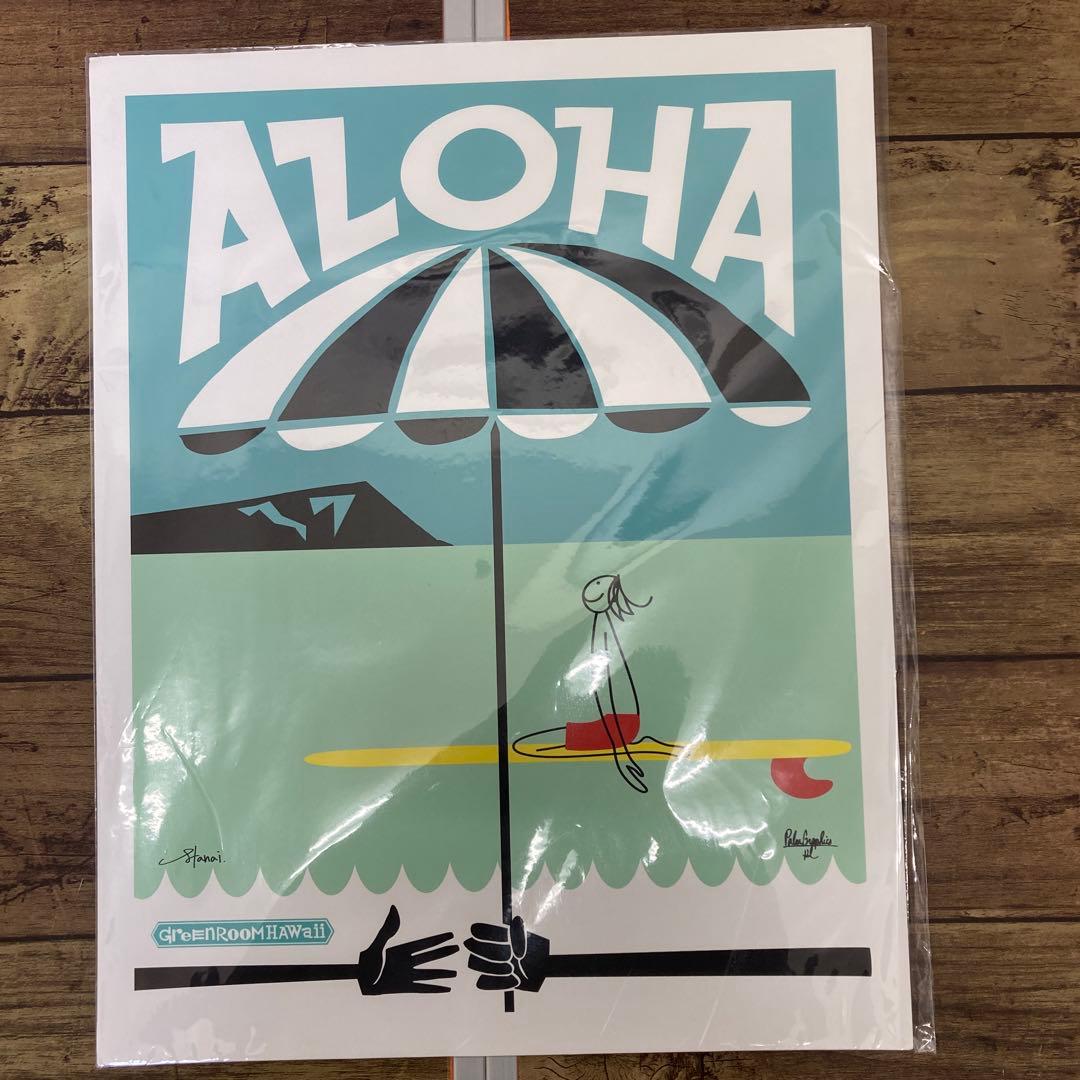 花井祐介 / 豊田弘治 アートポスター 未開封 GreenRoom Hawaii