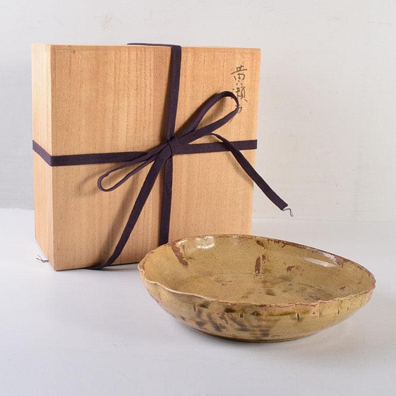 瀬戸焼　黄瀬戸　古瀬戸　鉢　時代箱　C　R7903C