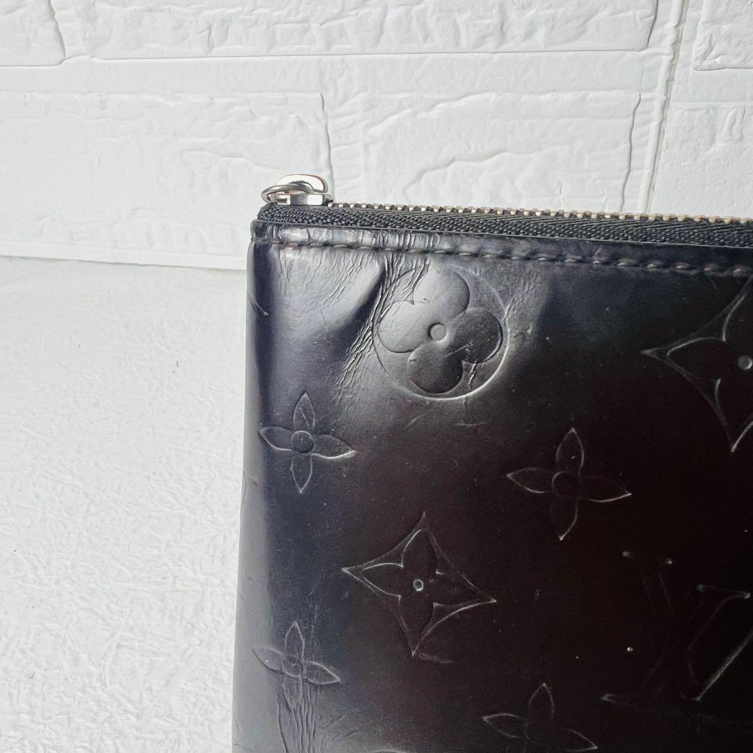 LOUIS VUITTON モノグラムグラセ ポルト ビエモネラウンドジップ財布